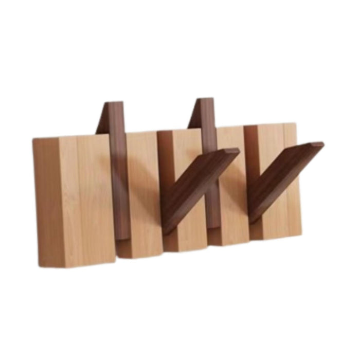 Wood Wall Mounted Piano Coat Rack Entryway Wall Art Hook for Bag Living Room 4 key