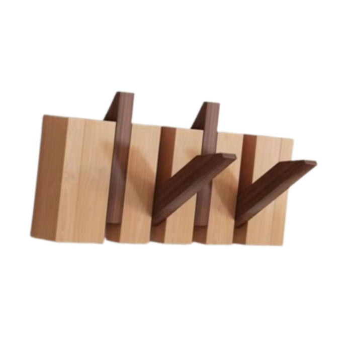 Wood Wall Mounted Piano Coat Rack Entryway Wall Art Hook for Bag Living Room 4 key