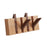 Wood Wall Mounted Piano Coat Rack Entryway Wall Art Hook for Bag Living Room 4 key