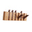 Wood Wall Mounted Piano Coat Rack Entryway Wall Art Hook for Bag Living Room 6 key