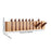 Wood Wall Mounted Piano Coat Rack Entryway Wall Art Hook for Bag Living Room 10 key