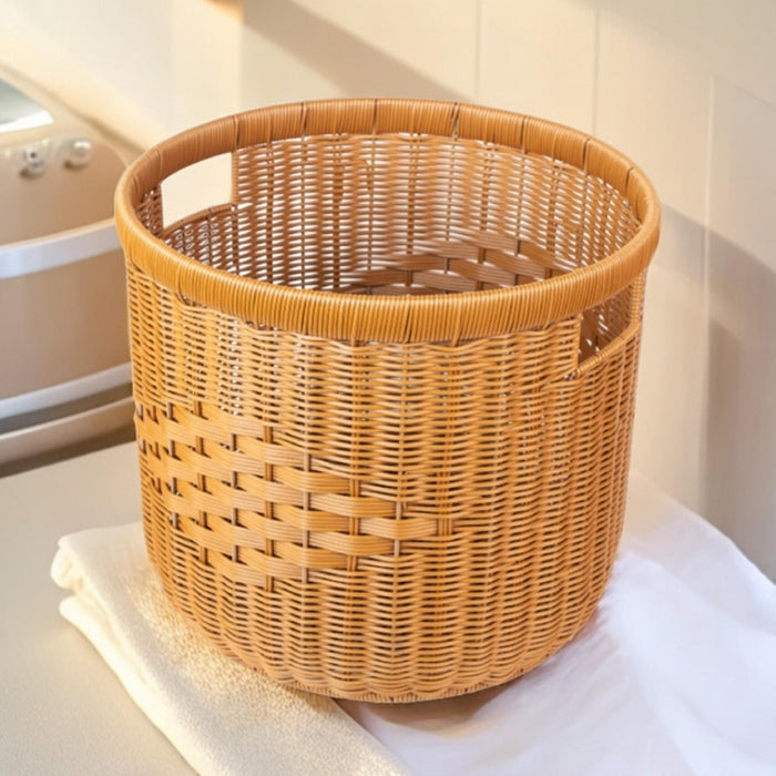 Dirty Clothes Storage Basket Space Saving Trash Can for Bedroom Home Kitchen