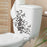 Toilet Sticker Removable Toilet Seat Murals for Restroom Lavatory Home Decor