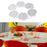 Crofta Kitchen Dining Table Rotating Tray Lazy Susans for Gatherings Dining Kitchen 6 plates