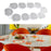 Crofta Kitchen Dining Table Rotating Tray Lazy Susans for Gatherings Dining Kitchen 10 plates