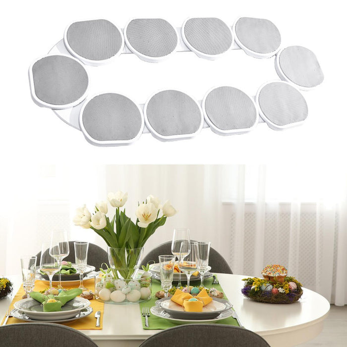 Crofta Kitchen Dining Table Rotating Tray Lazy Susans for Gatherings Dining Kitchen 10 plates