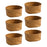 Storage Basket DIY Decorative Storage Bins for Countertop Vegetable Tabletop 6pcs M