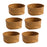 Storage Basket DIY Decorative Storage Bins for Countertop Vegetable Tabletop 6pcs M