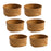 Storage Basket DIY Decorative Storage Bins for Countertop Vegetable Tabletop 6pcs M