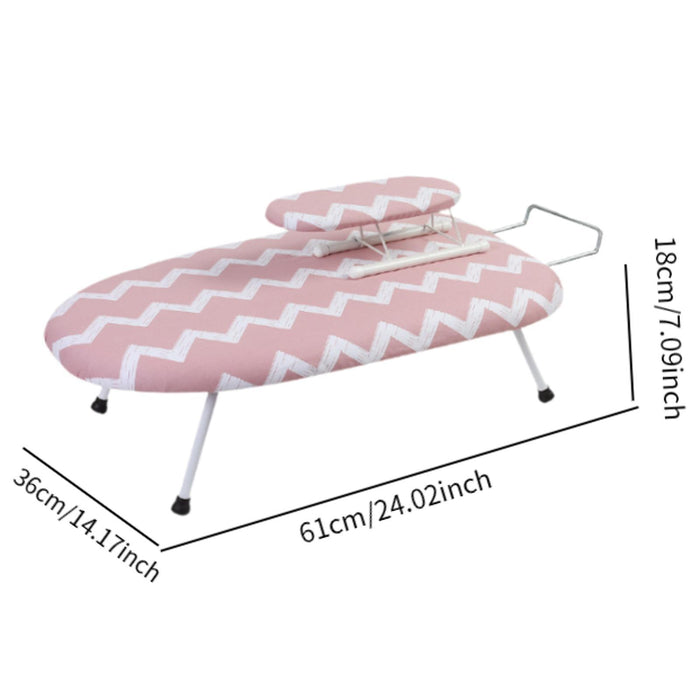 2Pcs Foldable Ironing Board Tabletop Iron Board for Home Laundry Room Travel