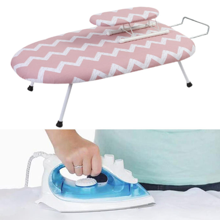 2Pcs Foldable Ironing Board Tabletop Iron Board for Home Laundry Room Travel