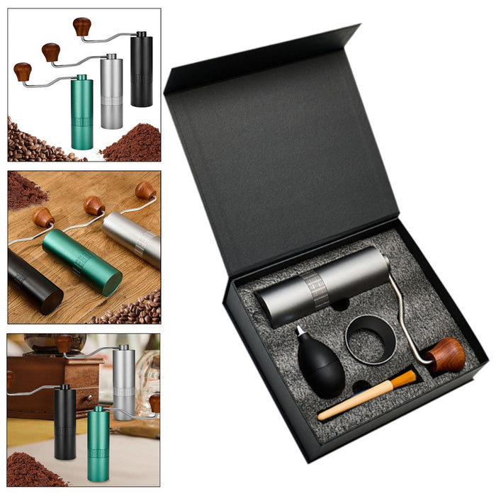 Manual Coffee Bean Grinder Hand Coffee Bean Grinder Hand Coffee Mill for Bar grey with box