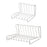 Dish Drying Rack Sink Dish Drainer Dish Rack for Dining Room Kitchen Cabinet 6 grid