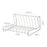 Dish Drying Rack Sink Dish Drainer Dish Rack for Dining Room Kitchen Cabinet 9 grid