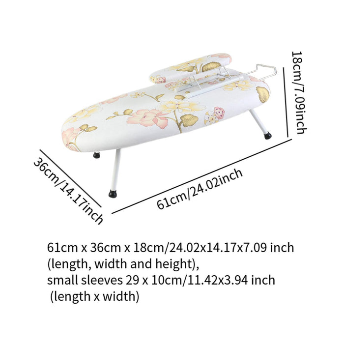 Crofta Mini Ironing Board Folding Ironing Board for Travel Sewing Room Laundry Room style C