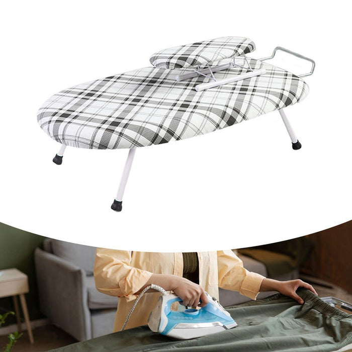 Crofta Mini Ironing Board Folding Ironing Board for Travel Sewing Room Laundry Room style D