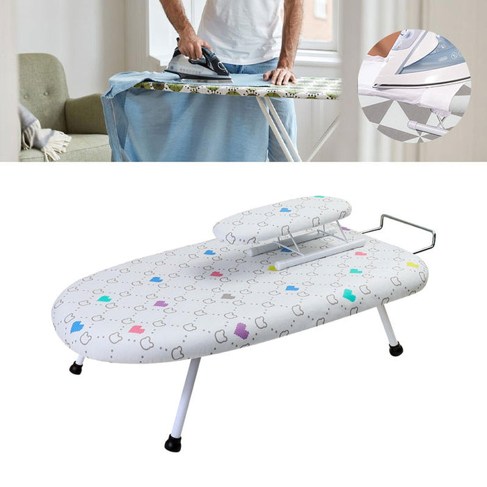 Crofta Mini Ironing Board Folding Ironing Board for Travel Sewing Room Laundry Room style E