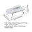 Crofta Mini Ironing Board Folding Ironing Board for Travel Sewing Room Laundry Room style E