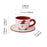 Tea Cup and Saucer Creative Santa Claus for Cappuccino Birthday Gift Wedding