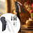 Crofta Wine Opener Kitchen Tools with Ergonomic Grip Manual for Home Bar Restaurant black 5 pieces