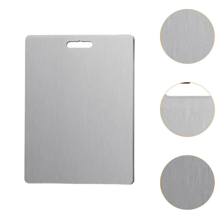 Stainless Steel Cutting Board Baking Board Pizza Biscuits Board Thawing Tray 39cmx28cm