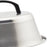 Stainless Steel Basting Cover Round Burger Cover for Cooking Kitchen Camping 22cm