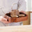 Walnut Wooden Serving Tray Food Dish Home Decor Square for Food Nut Cookies