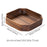 Walnut Wooden Serving Tray Food Dish Home Decor Square for Food Nut Cookies