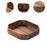 Walnut Wooden Serving Tray Food Dish Home Decor Square for Food Nut Cookies