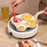 4 Cup Egg Frying Pan Household Sturdy Grill Frying Pan for Eggs Muffins Meat White