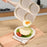 4 Cup Egg Frying Pan Household Sturdy Grill Frying Pan for Eggs Muffins Meat White