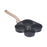 4 Cup Egg Frying Pan Household Sturdy Grill Frying Pan for Eggs Muffins Meat Black