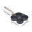 4 Cup Egg Frying Pan Household Sturdy Grill Frying Pan for Eggs Muffins Meat Black