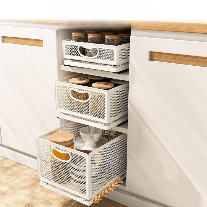 Pull Out Cabinet Organizer Under Sink Rack for Under Sink Cabinets Bathrooms 40cmx24cmx10cm