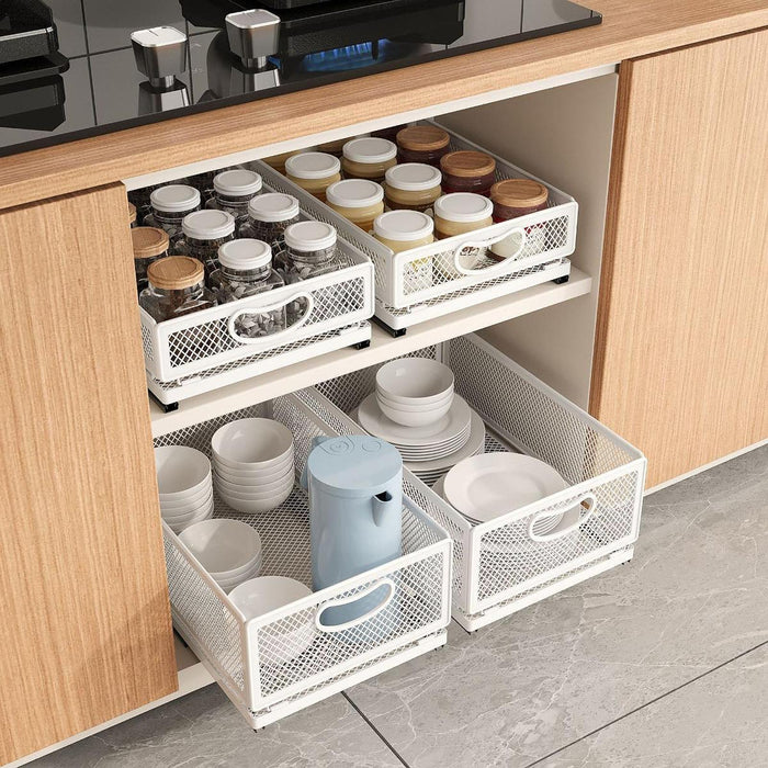 Pull Out Cabinet Organizer Under Sink Rack for Under Sink Cabinets Bathrooms 40cmx24cmx10cm