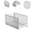 Pull Out Cabinet Organizer Under Sink Rack for Under Sink Cabinets Bathrooms 40cmx24cmx21.2cm