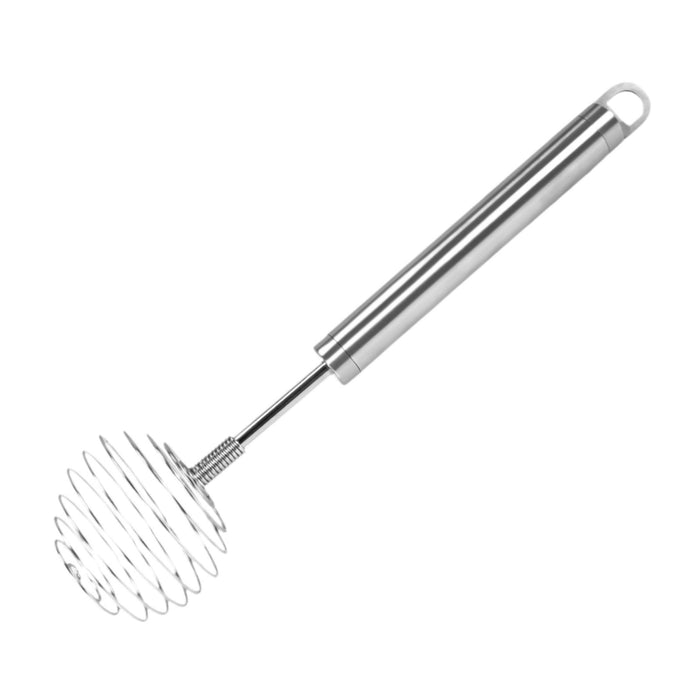 Spring Whisk Portable Stainless Steel Egg Whisk for Mixing Blending Stirring