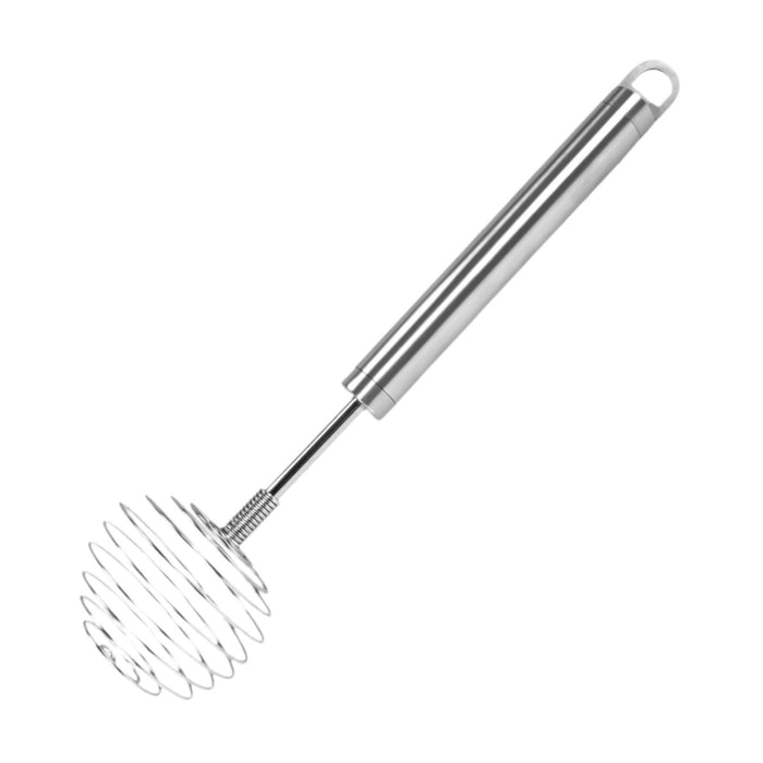 Spring Whisk Portable Stainless Steel Egg Whisk for Mixing Blending Stirring