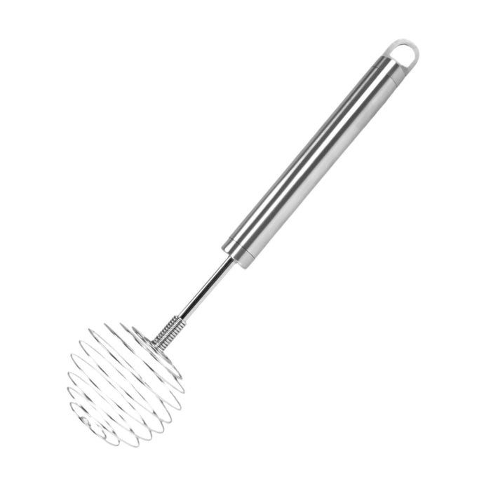 Spring Whisk Portable Stainless Steel Egg Whisk for Mixing Blending Stirring