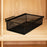 Under Shelf Wire Basket Hanging Pullout Drawer Basket for Office Home Closet Black S