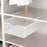 Under Shelf Wire Basket Hanging Pullout Drawer Basket for Office Home Closet White XL