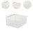 Under Shelf Wire Basket Hanging Pullout Drawer Basket for Office Home Closet White XL