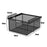 Under Shelf Wire Basket Hanging Pullout Drawer Basket for Office Home Closet Black XL