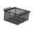 Under Shelf Wire Basket Hanging Pullout Drawer Basket for Office Home Closet Black XL