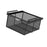 Under Shelf Wire Basket Hanging Pullout Drawer Basket for Office Home Closet Black XL