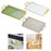 Serving Tray with Handles Rectangular Cosmetic Storage for Desk Office Hotel green