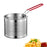 Stainless Steel Fry Basket Deep Frying for Chicken Wing French Fries Serving 14cm