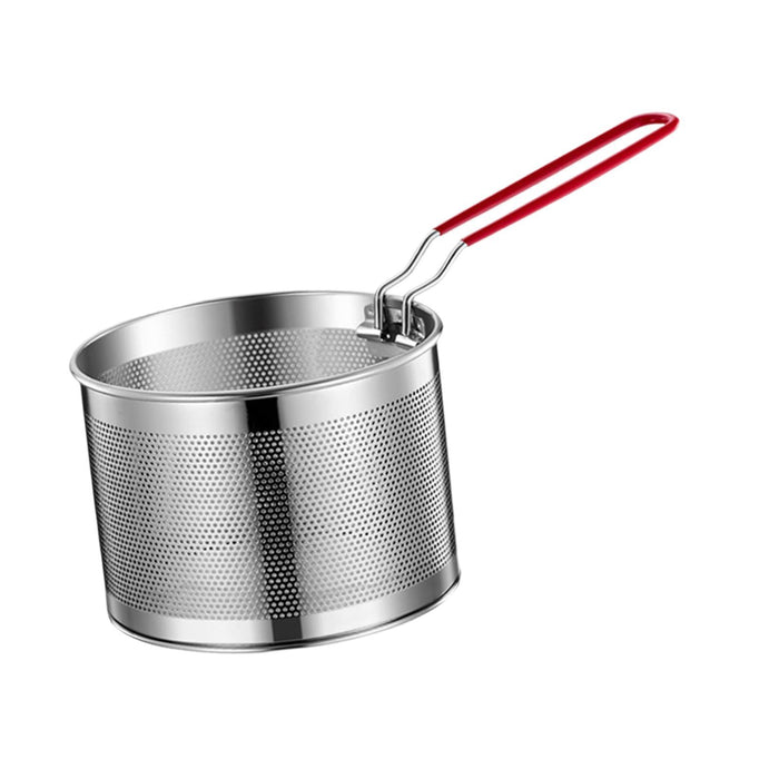 Stainless Steel Fry Basket Deep Frying for Chicken Wing French Fries Serving 18cm