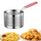 Stainless Steel Fry Basket Deep Frying for Chicken Wing French Fries Serving 18cm