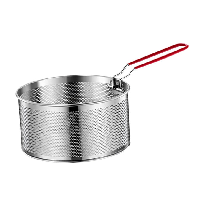 Stainless Steel Fry Basket Deep Frying for Chicken Wing French Fries Serving 20cm